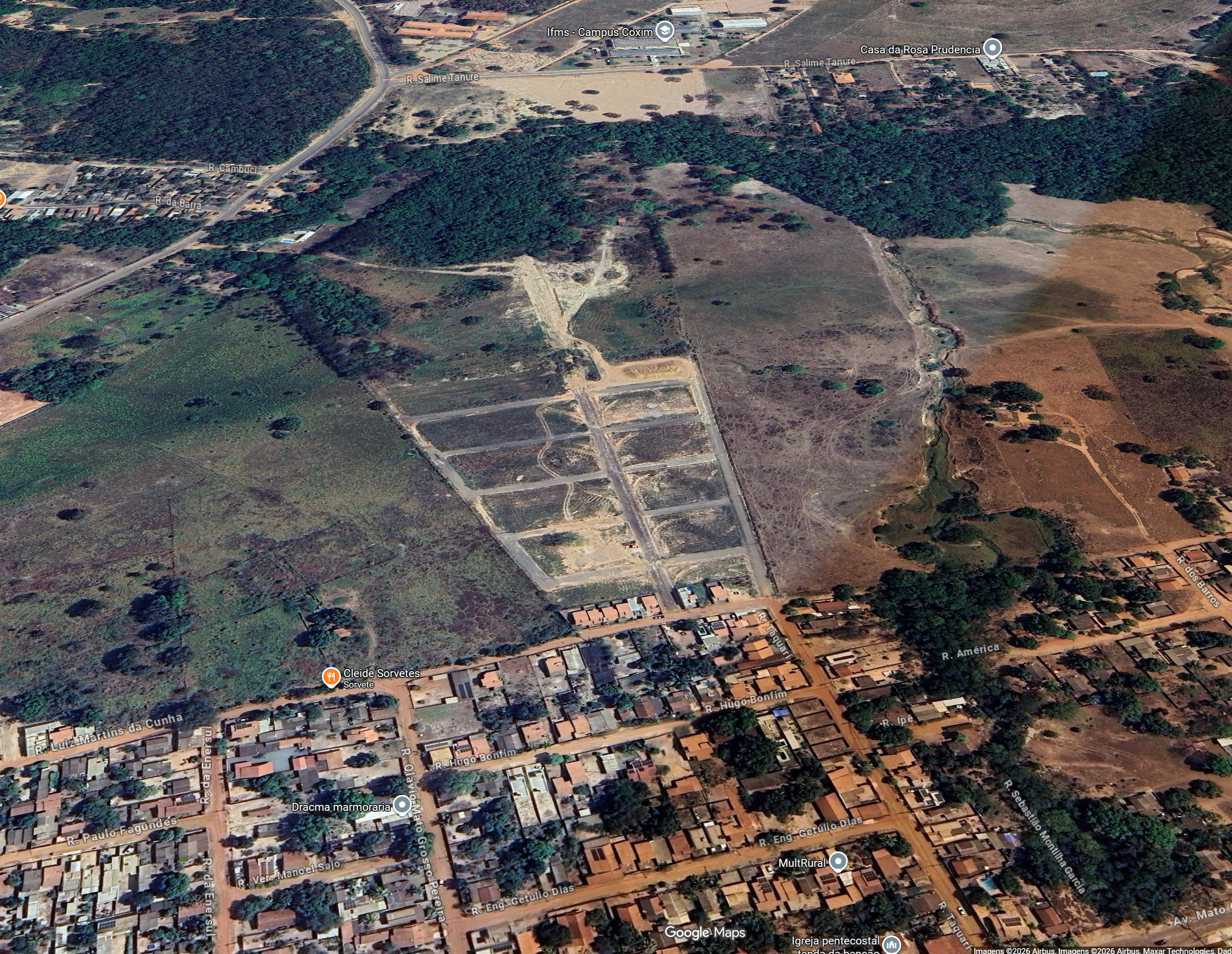 Mapa do loteamento